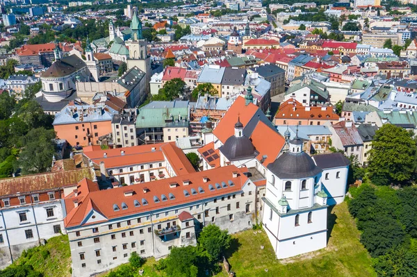 Kom Igen Polen Flygfoto Över Gamla Stan Turistisk Centrum Lublin — Stockfoto