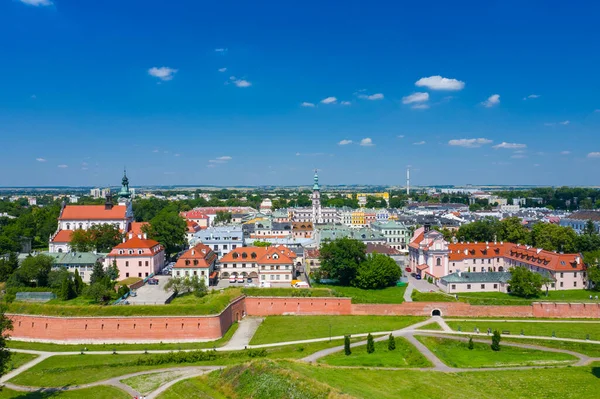 Zamosc Poland Aerial View Old Town City Main Square Town — Stock Photo, Image