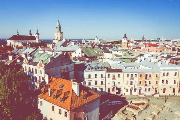 Lublin Poland Aerial View Old Town Touristic City Center Lublin — Stock Photo, Image
