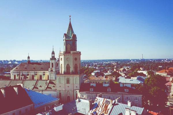Lublin Polônia Vista Aérea Cidade Velha Centro Turístico Cidade Lublin — Fotografia de Stock