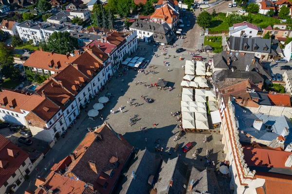 Kazimierz Dolny Polen Luftaufnahme Der Altstadt Kazimierz Dolny Ist Ein — Stockfoto