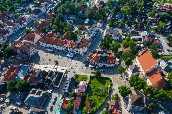 Kazimierz Dolny Polen Flybilde Gamlebyen Kazimierz Dolny Populært Turistmål Polen – stockfoto