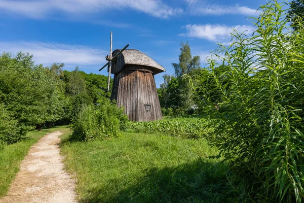 Tremølle Landet Tradisjonell Landsby Polen Åpne Air Museum Folkearkitektur Tre – stockfoto