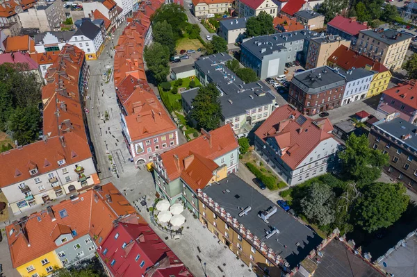 Raciborz Polsko Letecký Pohled Hlavní Náměstí Centrum Města Raciborz Horní — Stock fotografie