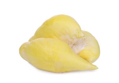 durian tropikal meyvesi beyaz arkaplanda izole