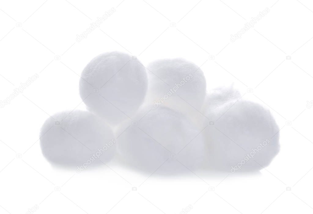 cotton wool isolated on a white background