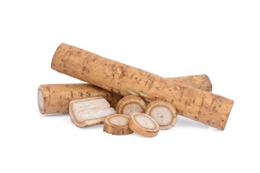 dulavratotu kökü veya beyaz arka plan üzerinde izole kobo