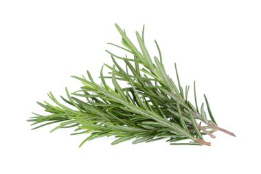 Beyaz arkaplanda biberiye izole edildi