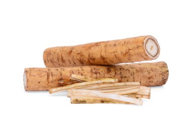 dulavratotu kökü veya beyaz arka plan üzerinde izole kobo