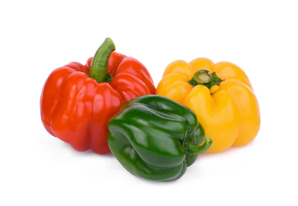 Paprika Oder Paprika Isoliert Auf Weißem Hintergrund — Stockfoto