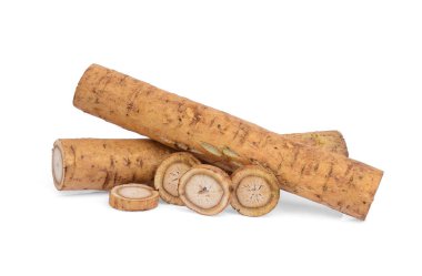 dulavratotu kökü veya beyaz arka plan üzerinde izole kobo