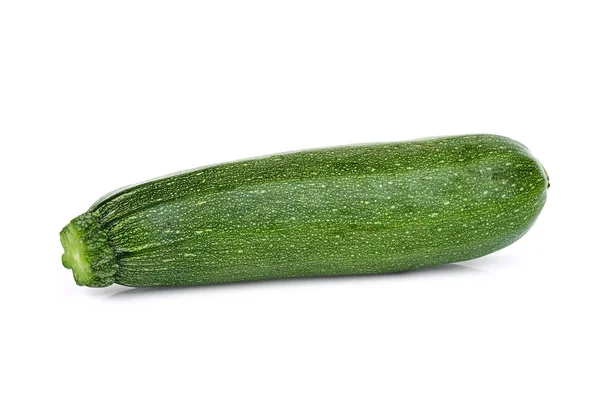Frische Ganze Zucchini Gurke Isoliert Auf Weißem Hintergrund — Stockfoto