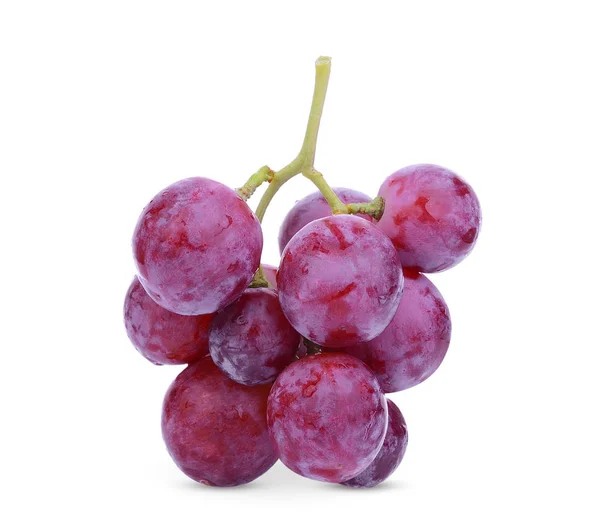 Fresh Red Grape Isolated White Background — Stock Photo, Image