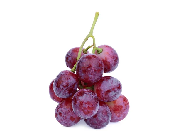 Fresh Red Grape Isolated White Background — Stock Photo, Image