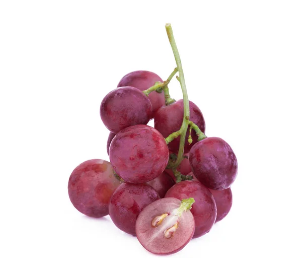 Red grape isolated on white background — Stock Photo, Image