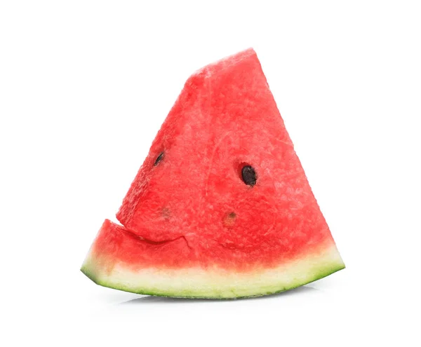 Skivad Vattenmelon Isolerad Vit Bakgrund — Stockfoto