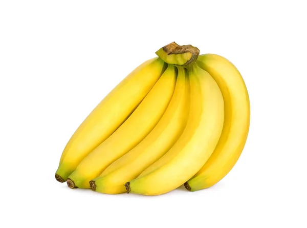 Banan Isolerad Vit Bakgrund — Stockfoto