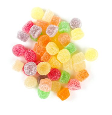 renkli jöle şekerler, görünümü kapatın