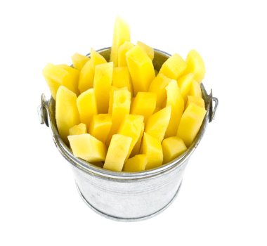 doğranmış patates, görünümü kadar yakın