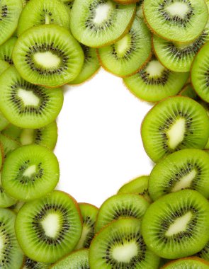 Kivi dilimleri arka plan, görünümü kadar yakın