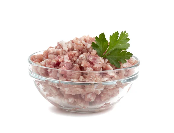 Minced Meat Isolated White — Stock Photo, Image