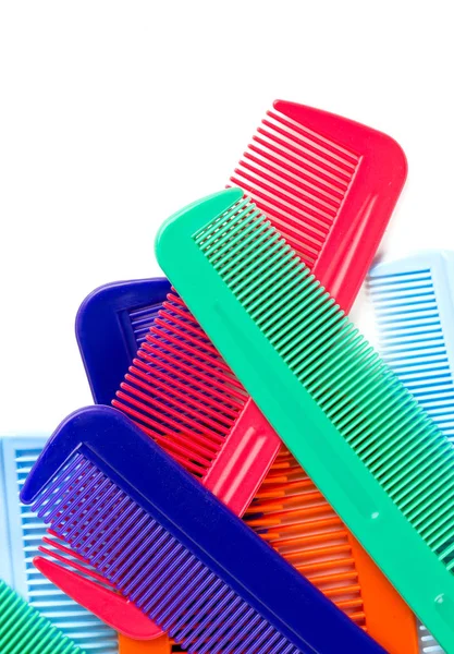 Assortment Colorful Hair Combs — Stock Photo, Image