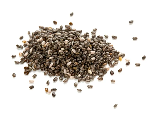 Chia Seeds Isolated White — Stock Photo, Image