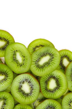 Kivi dilimleri arka plan, portre 