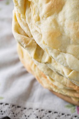 kek katmanları closeup masada