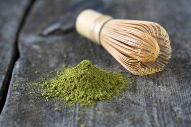 Matcha yeşil çay portre