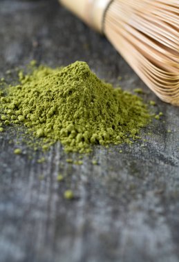 Matcha yeşil çay portre