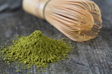 Matcha yeşil çay portre