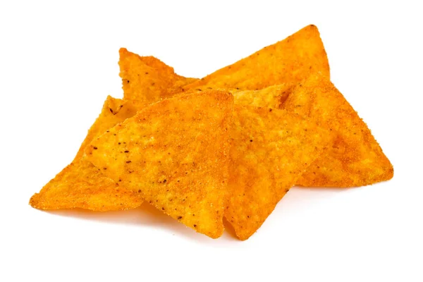 Aptitretande Krispigt Tortilla Chips Bakgrund — Stockfoto