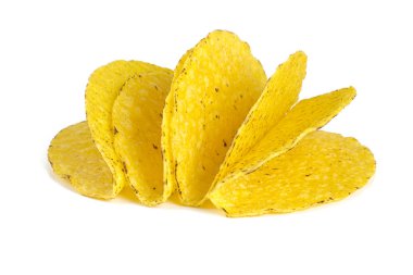 taco kabukları üzerinde beyaz izole