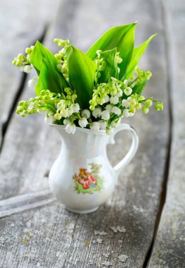 Lilly ahşap yüzeyde Vadisi