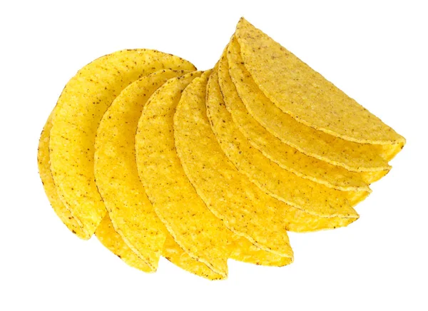 Taco Shells Isolated White — Stock Photo, Image