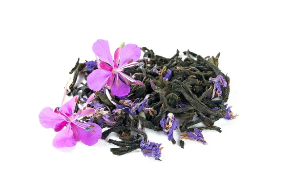 Fireweed Tea Elszigetelt Fehér — Stock Fotó