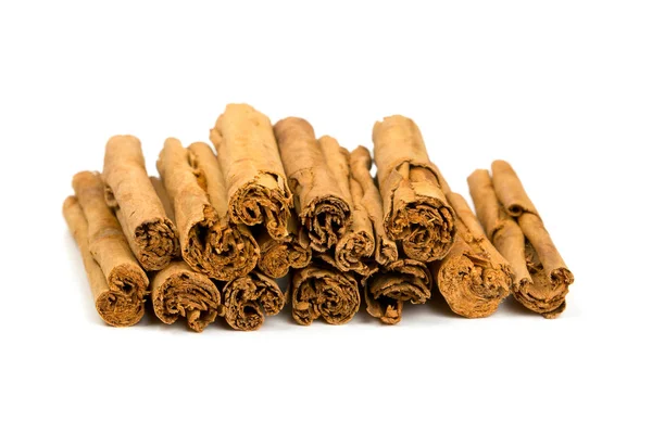 Ceylon Cinnamon Sticks Isolated White — Stock Photo, Image