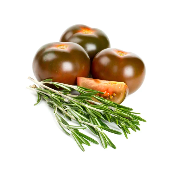 Kumato Tomatoes Isolated White Background — Stock Photo, Image