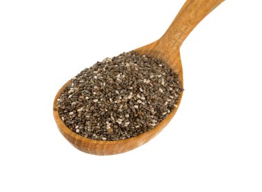 chia tohumları beyaz üzerine izole