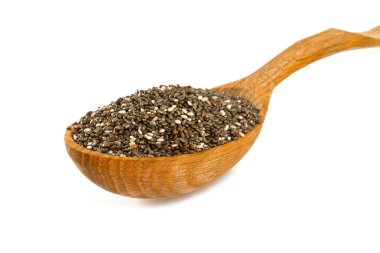 chia tohumları beyaz üzerine izole