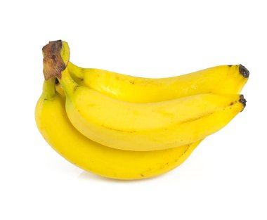 Beyaz arkaplanda izole muzlar