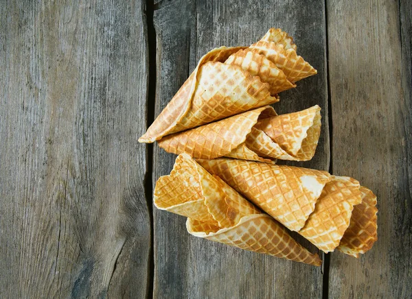 Waffle Cone Träytan — Stockfoto