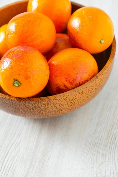 Oranges Sanguines Sur Surface Bois — Photo