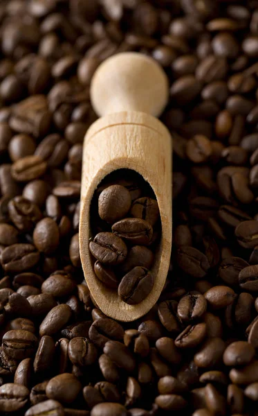 Rostade Bruna Kaffebönor — Stockfoto