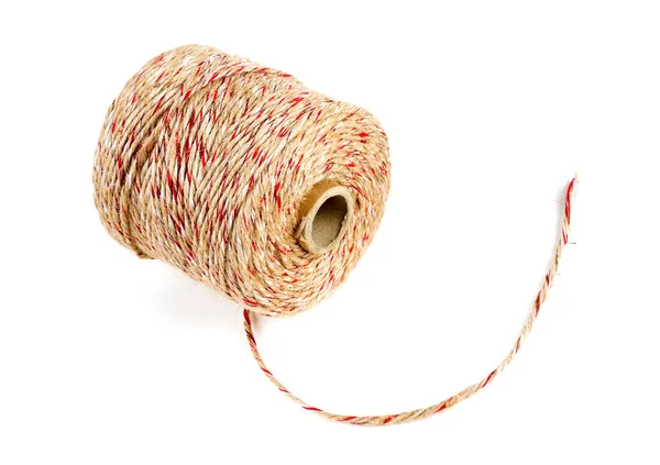 Twine Roll Isolated White — Stock Photo, Image
