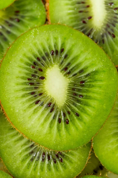 Kiwi Segmenten Getextureerde Achtergrond — Stockfoto