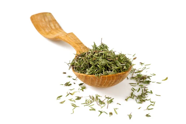 Dried Thyme Isolated White — Stock Photo, Image