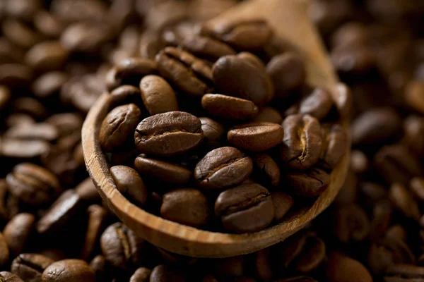 Rostade Bruna Kaffebönor — Stockfoto