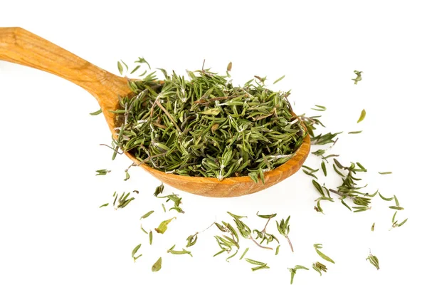 Dried Thyme Isolated White — Stock Photo, Image